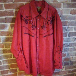 Alan Jackson fancy RED western shirt